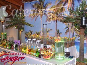 Barra de tragos tropical c/s alcohol - Libre y sin límite de tragos