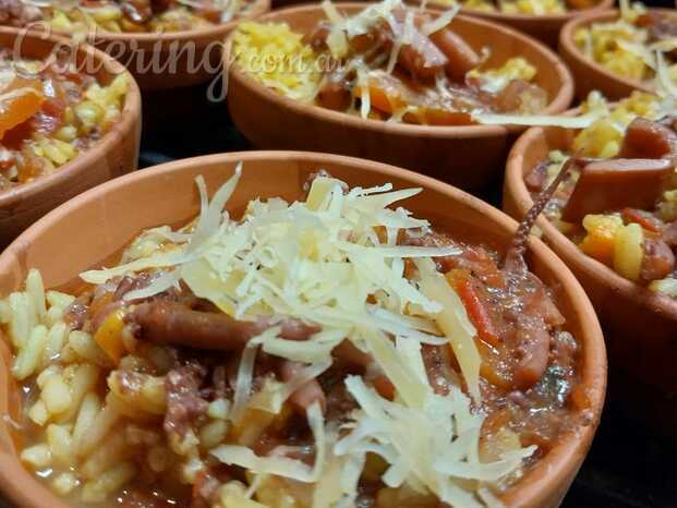 Cazuela de arroz con calamares