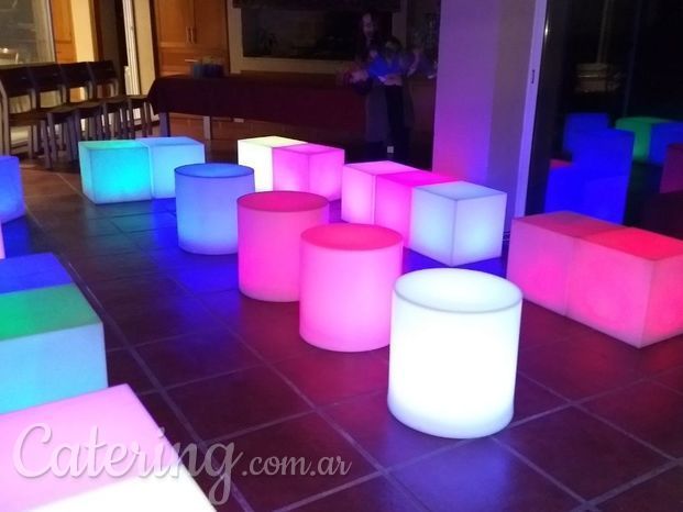 Juegos de living con luces LED