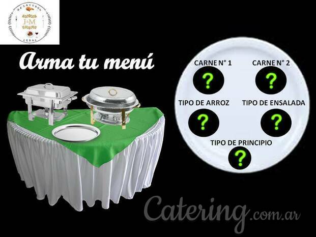 MENUS BUFFET A ELECCION DEL CLIENTE