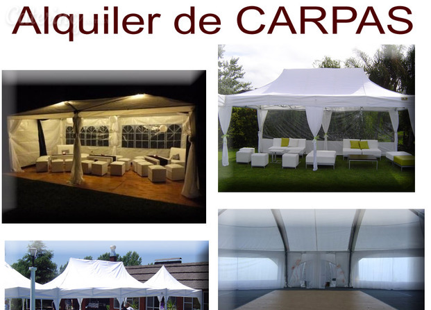 Alquiler de carpas