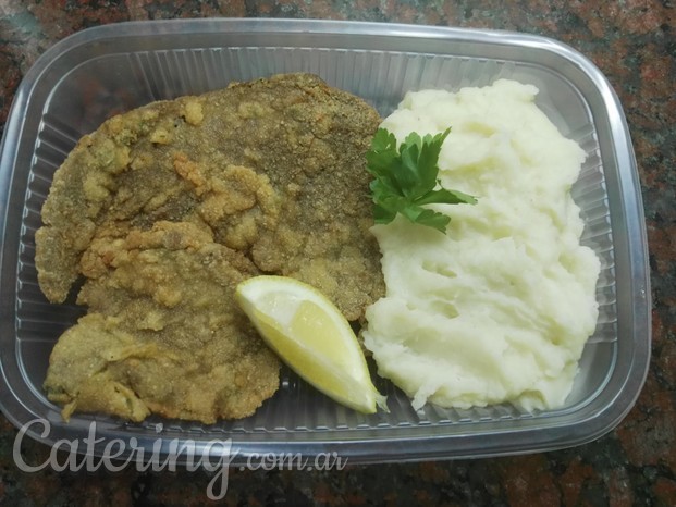 Milanesa con puré