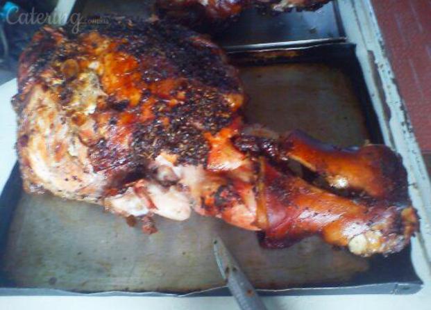 Pernil mechado al horno