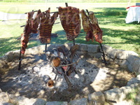 Asado a la estaca