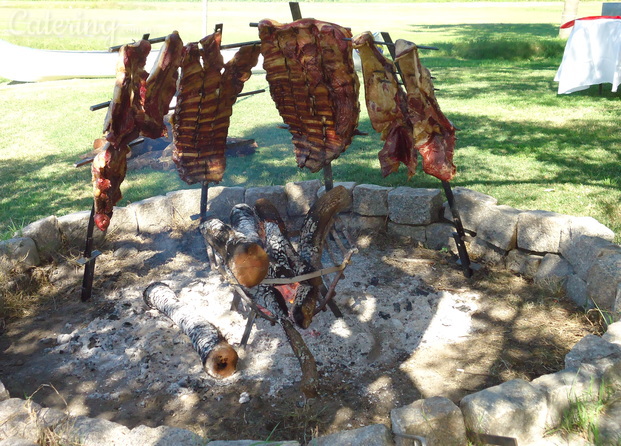 Asado a la estaca