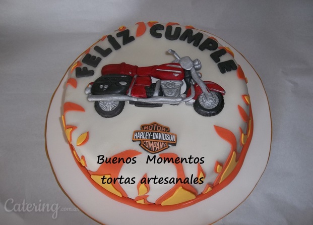 Torta moto hombre