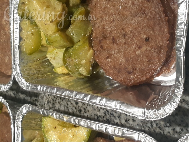 hamburguesas de carne con zuchinnis horno