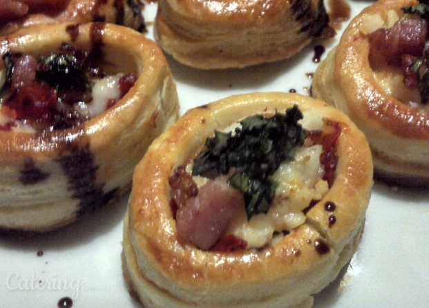 Vol au vent con queso de cabra