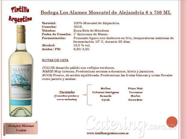 Bodega Los Alamos Moscatel de Alejandría